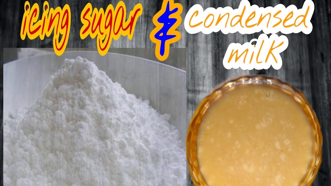Icing sugar & Condensed milk // Homemade2recipes suhasiniselfkitchen