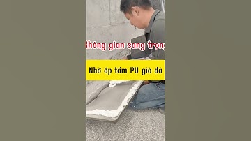 Thi công tấm ốp tường PU giả đá #luxstone #puthienphat #pugiada #pu