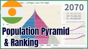 [🇳🇪Niger] Population Pyramid & Ranking (1950-2100) #wpp2024