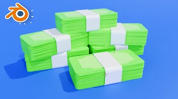 Stacks Of Money Modeling in Blender Tutorials