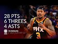 Bradley beal 28 pts 6 threes 4 asts vs wolves 2024 po g3