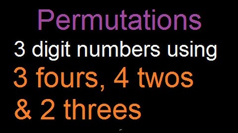 Permutations : By considering exceptions : Solved Example 4/6