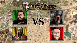 KI-Kampf | Wolf⚔️​ Inquisitor⚔️ Saladin⚔️ Bär | Custom AIs | Stronghold Crusader