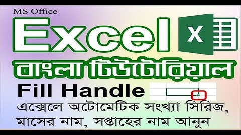 Excel Autofill Tutorial - Months, Days, Dates, Numbers