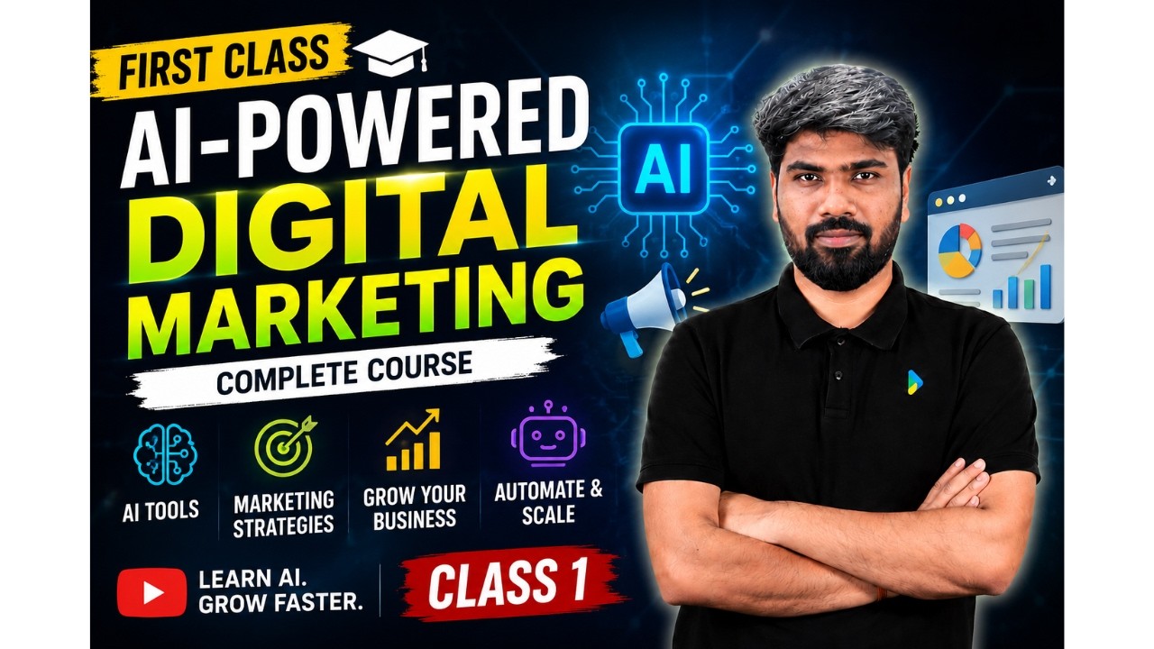 AI-Powered Digital Marketing Complete Course 2026 | Class 1 for Beginners