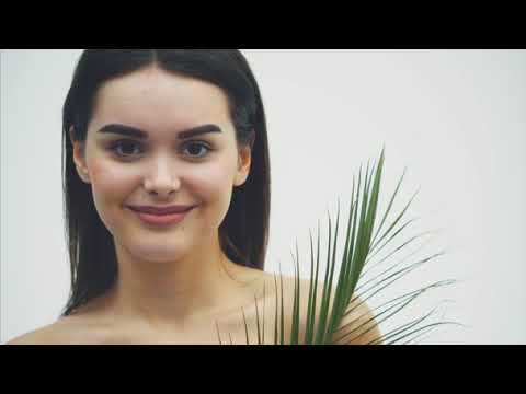 stock video young beautiful smiling model with