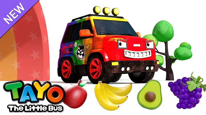 🌈The Magic Rainbow Tunnels (Bad Car ver.) | Learn Colors | Tayo Color Song | Kids Songs