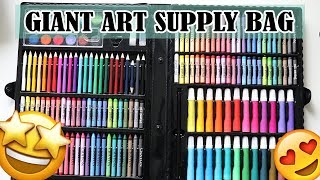 Huge BACK TO SCHOOL Art Supply Bag - Testing out a giant box full of art supplies from banggood