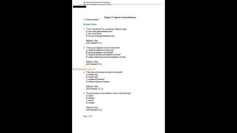 Test Bank For OpenStax Microbiology (Chapter 24: Digestive System Infections)