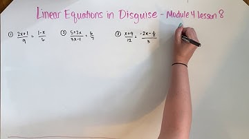 Linear Equations in Disguise
