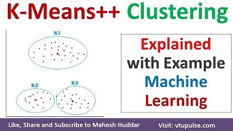 K Means++ Algorithm | K Means Clustering Algorithm Solved Example Machine Learning by Mahesh Huddar