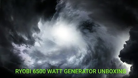 Unboxing Ryobi 6500 watt Generator: A Must-have for Hurricane Preparation