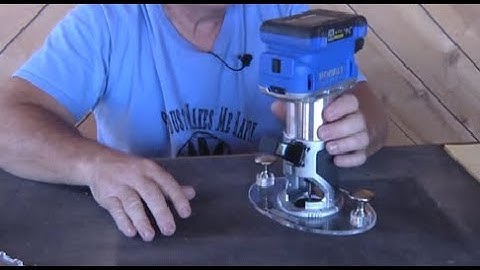 #582 Kobalt Cordless Trim Router Review For Freehand Sign Carving