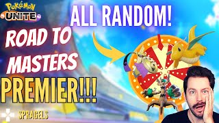 PREMIER! RANDOM BUILDS TO MASTERS! Pokemon Unite Season 10