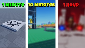 Creating A ENTIRE ROBLOX GAME in 1 MIN vs 10 MIN vs 1 HOUR