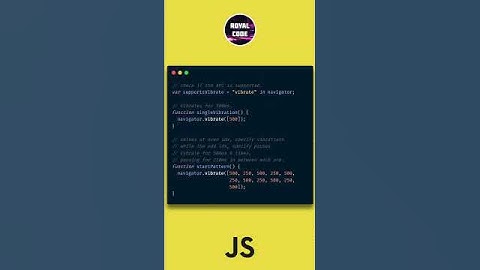 012: Javascript Vibration API in 30 seconds #shorts #javascript #software