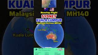 Sydney to Kuala Lumpur Flight Route with Malaysia Airlines MH140 | Airbus A330-941neo