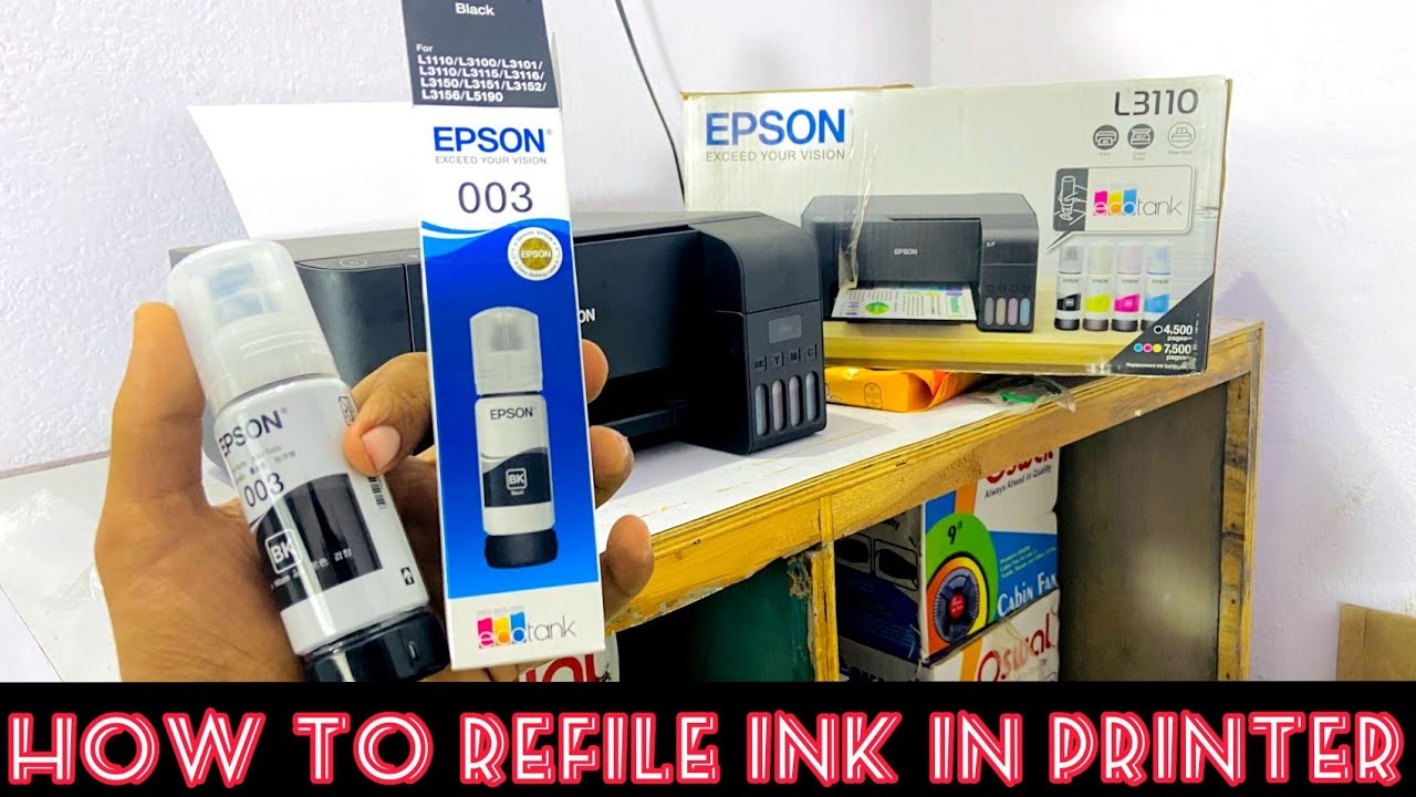 EPSON L3110 HOW TO REFILL INK IN PRINTER Xerox Colour Print YouTube epson-l3110-how-to-refill-ink-in-printer-xerox-colour-print-youtube
