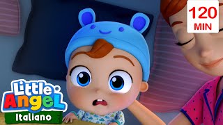 Ten in the Bed (Scary Edition) | Little Angel Halloween Cartoons | Moonbug Halloween for Kids