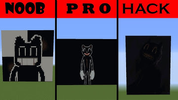 Pixel Art NOOB vs PRO vs HACKER Cartoon Cat in Minecraft