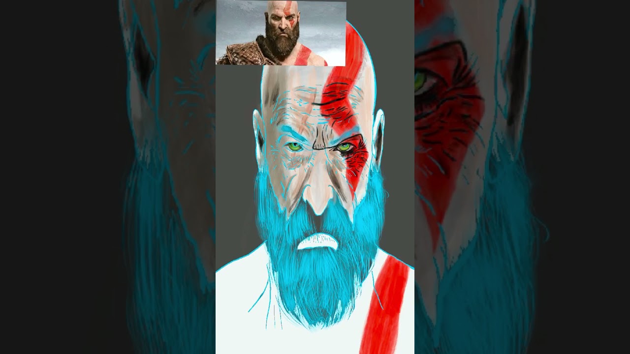 Kratos digital art #art #godofwar #kratos #digitalart
