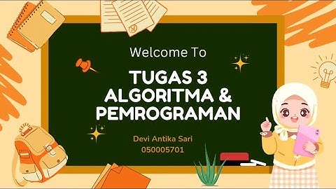 Tugas 3 Algoritma dan Pemrograman