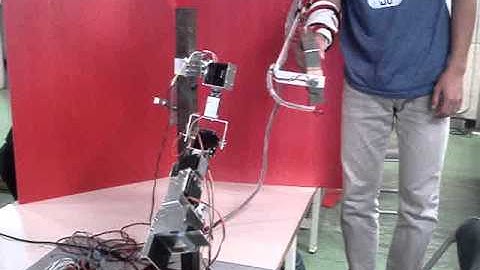 Remote Control of Robot Arm by using Master Slave System