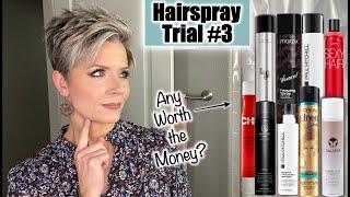 Hairspray Trial #3 ~ Testing 9 High-End Hairsprays...Any Worth the Price?