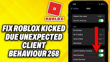 How To Fix Roblox Kicked Due Unexpected Client Behaviour 268 Mobile (2025)