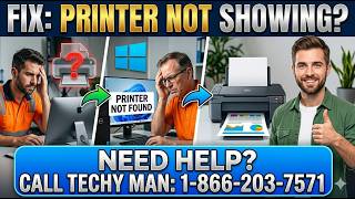 Printer Not Showing Up on Mac or Windows? FIX IT FAST! (Techy Man)