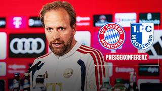 Full Pressekonferenz vor FC Bayern - 1. FC Magdeburg | DFB-Pokal 2. Runde Update