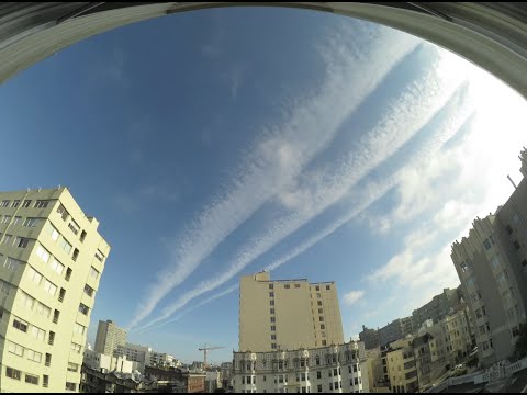 Blatant Chemtrails over San Francisco, 8-18-15