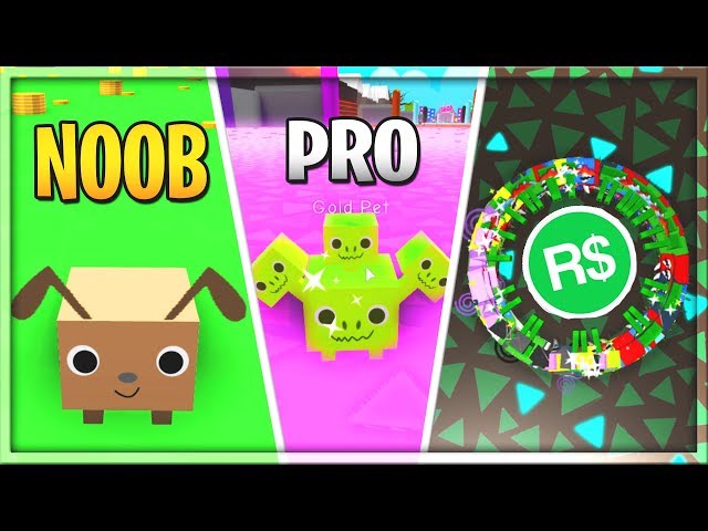Noob Vs Pro Vs Robux Spender Pet Simulator Youtube - just a normal day in the oder game roblox amino