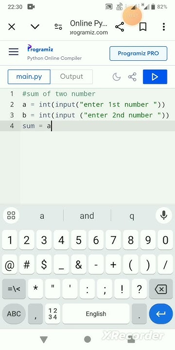 #python sum of two number - YouTube
