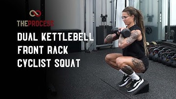 Dual Kettlebell Front Rack Cyclist Squat