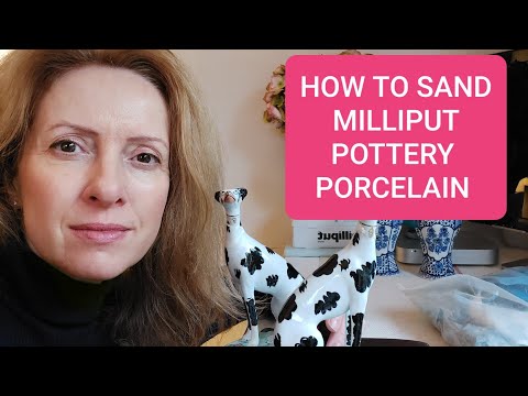 HOW TO SAND MILLIPUT ON POTTERY/ PORCELAIN