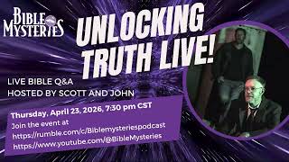 Join us tomorrow night for Unlocking Truth Live!