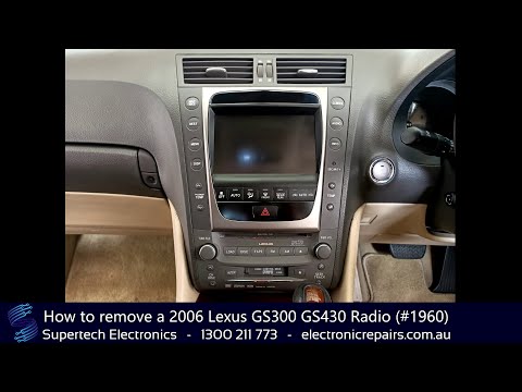 How to remove a 2006 Lexus GS300 GS430 Radio (#1960)