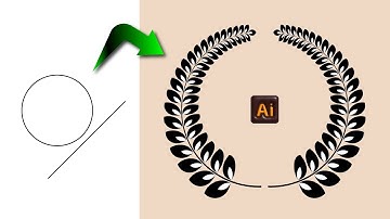 How To Create a Laurel Wreath Vector in Adobe Illustrator 2023 | Adobe Illustrator tutorial