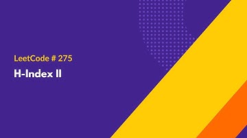 H-Index II - LeetCode 275 - Java Solution