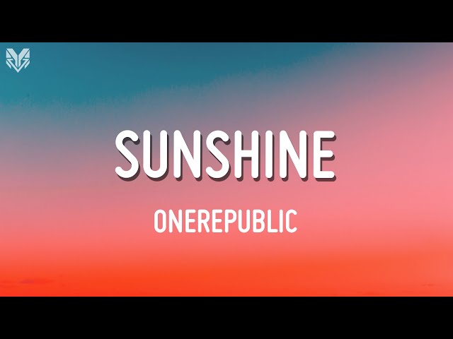 OneRepublic - Sunshine (tradução) 