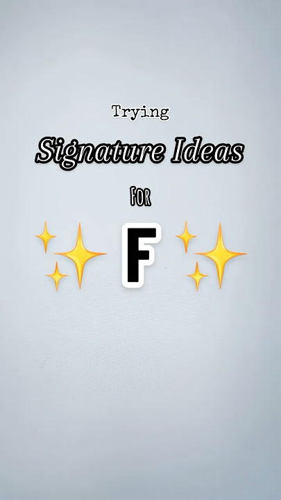 Really Good Signature Ideas for F Names #signature #art #howto #style #letra #F #shorts