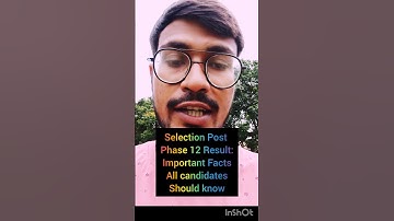 Selection Post Phase 12 Result:Important Fact For All Candidates#ssc#selectionpost#shorts