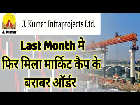j kumar infraprojects ltd share को last month मे फिर मिला मार्किट कैप के बराबर ऑर्डर# j Kumar infra.