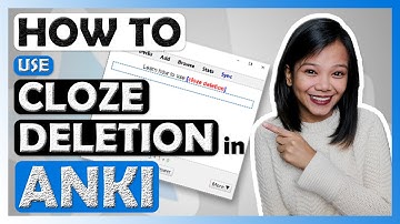 How to use Cloze Deletion in Anki