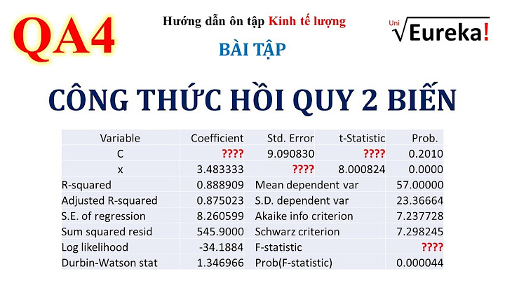 Caác dạng bài tập và cách làm kinh tế lượng