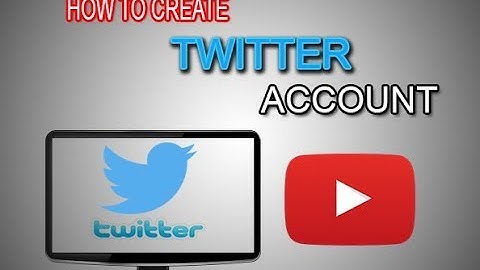 How to create twitter account on computer