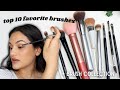 TOP 10 favorite brushes + my makeup brush collection