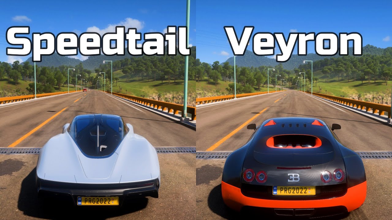 Forza Horizon 5: McLaren Speedtail vs Bugatti Veyron Super Sport - Drag ...