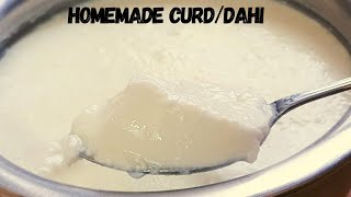 Homemade thick curd recipe | how to make curd/yogurt at home | दही कैसे जमायें